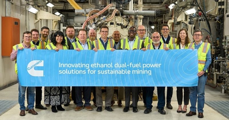 Cummins testa motor bicombustível com Vale e Komatsu para descarbonização da mineração
