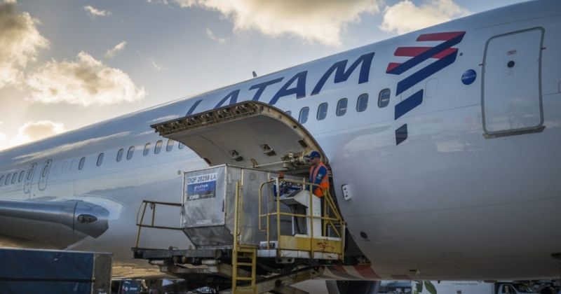 LATAM Cargo tem 38,7% de participação no transporte de cargas aéreas domésticas em aviões de passageiros