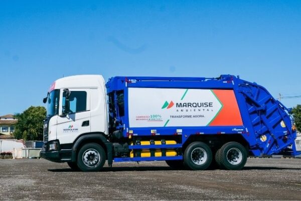 Marquise Ambiental recebe novo lote de caminhões Scania a biometano com investimento de R$ 25 milhões