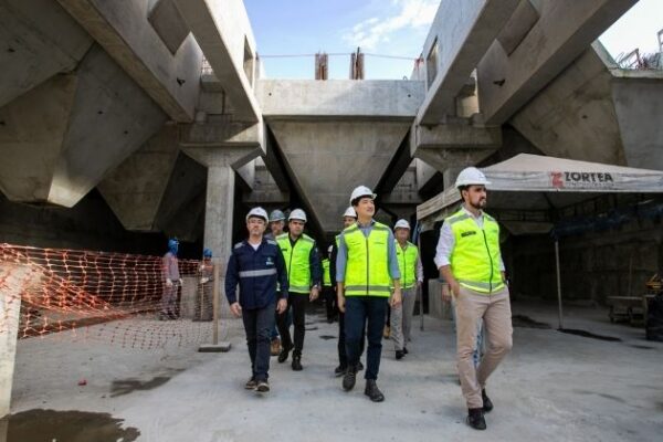 Portos do Paraná vistoria obra do Moegão, com 53% concluídos e investimento de R$ 653 milhões