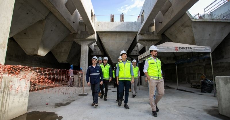 Portos do Paraná vistoria obra do Moegão, com 53% concluídos e investimento de R$ 653 milhões