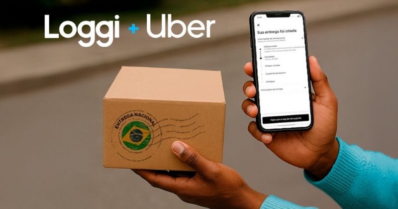 Uber e Loggi lançam serviço de entregas nacionais com cobertura em mais de 5,5 mil cidades