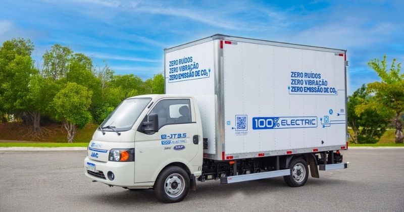 VUC elétrico JAC E-J T3,5 pode reduzir até R$ 18 mil por ano em custos operacionais