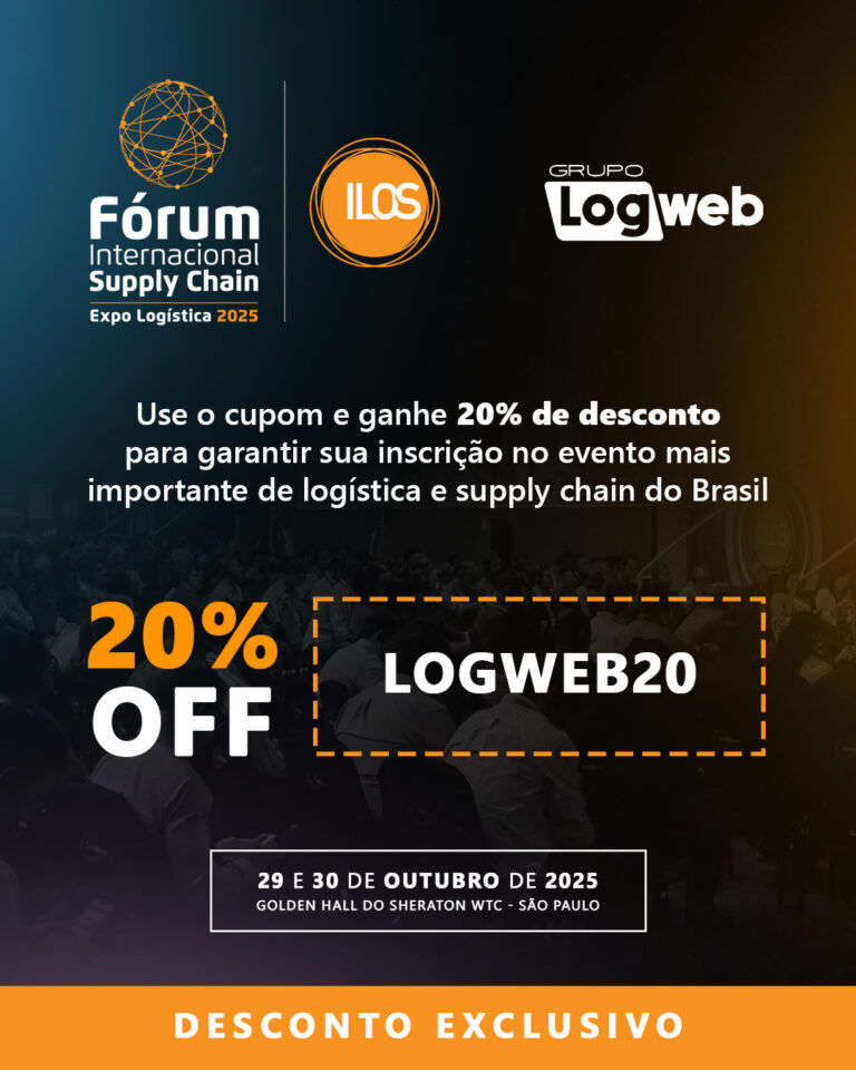 Fórum ILOS 2025 reúne líderes em logística com desconto para leitores da Logweb Fórum ILOS 2025 reúne líderes em logística com desconto para leitores da Logweb