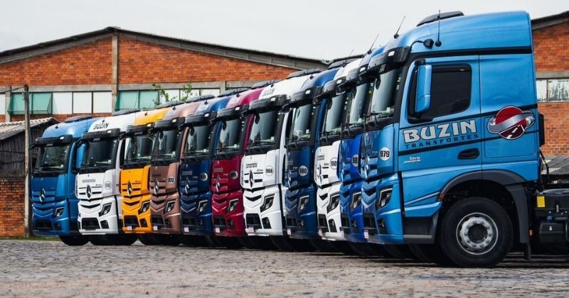 Buzin Transportes amplia frota com 20 caminhões Mercedes-Benz Actros em investimento de R$ 25 milhões