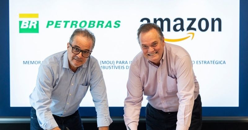 Amazon Brasil e Petrobras anunciam parceria em combustíveis de baixo carbono