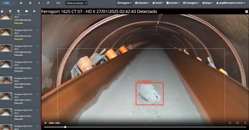 Ferroport adota inteligência artificial no Porto do Açu para detectar contaminantes em correias transportadoras