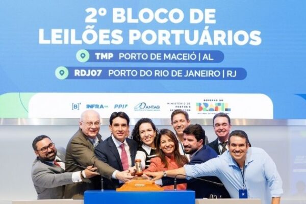 Ministério de Portos e Aeroportos e ANTAQ realizam leilão portuário na B3 com áreas em Maceió e no Rio de Janeiro