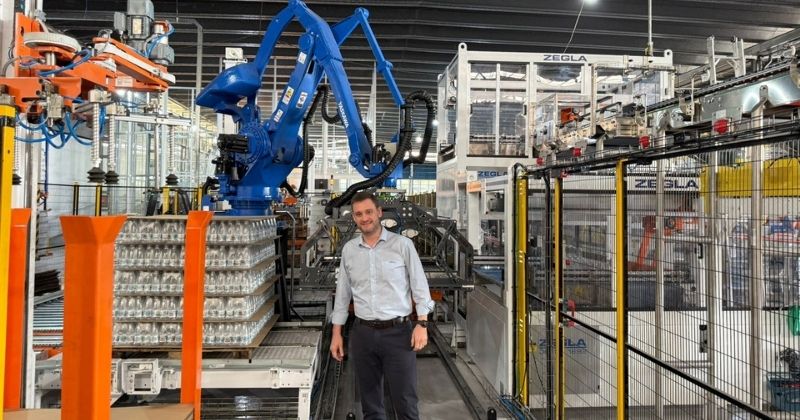 Yaskawa Motoman e Zegla impulsionam automação na Lindoya Verão com sistema de paletização robotizada