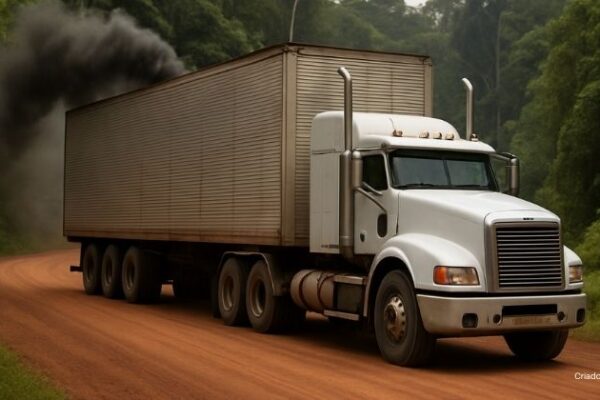 Caminhões a diesel da Zona Franca de Manaus concentram quase metade das emissões de transporte no Norte