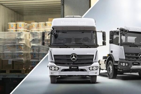 Rodobens e Mercedes-Benz fecham venda histórica de 114 caminhões para a Constroeste