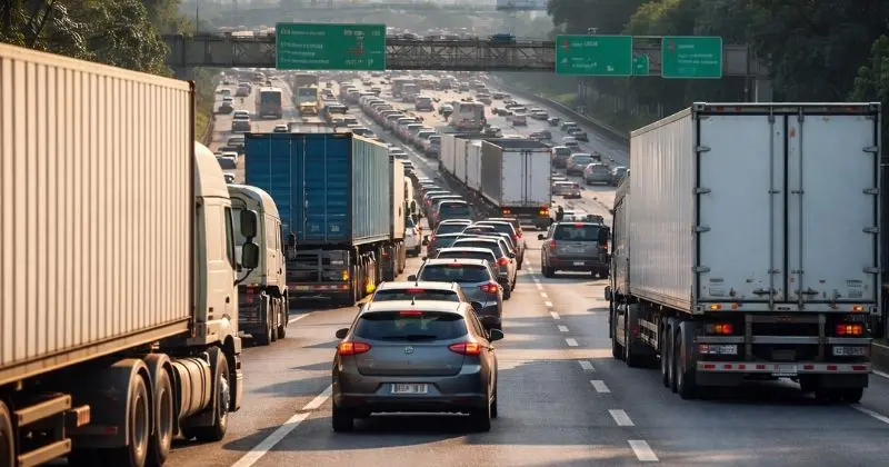 Transporte rodoviário de cargas enfrenta gargalos logísticos e incertezas regulatórias em 2026, alerta SETCESP
