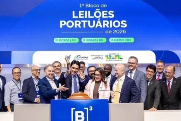 Leilões de três terminais portuários garantem mais de R$ 226 milhões em investimentos privados