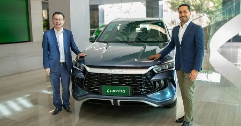 Localiza&Co fecha acordo com a BYD para compra de 10 mil veículos elétricos