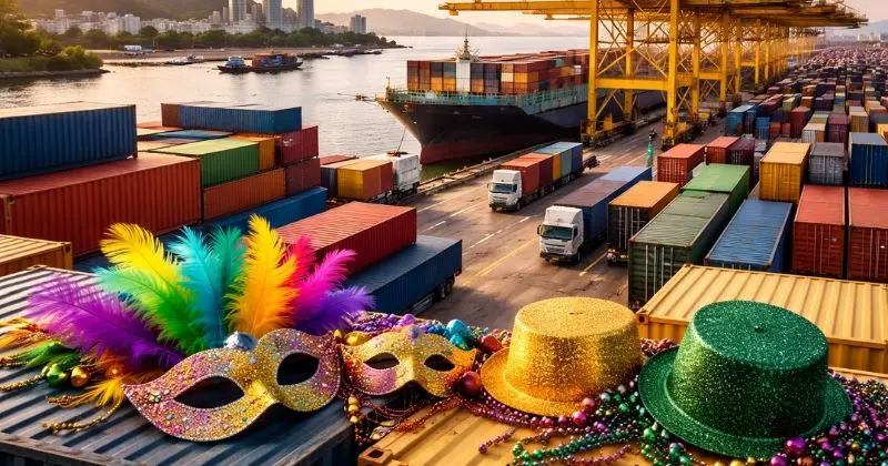Santa Catarina vira hub logístico do Carnaval: importações via Porto de Itajaí crescem 71%, aponta Logcomex