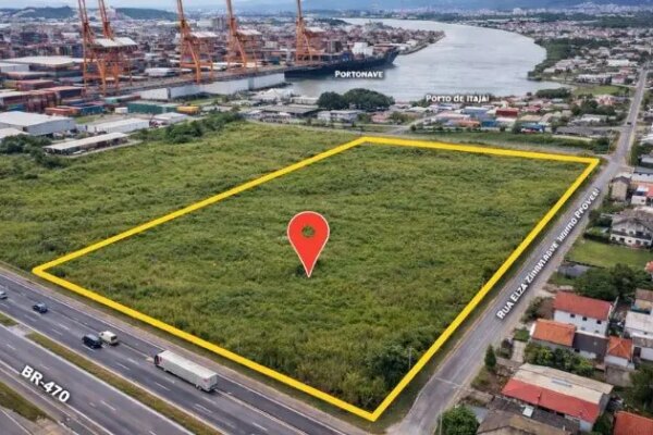 Terreno logístico em Navegantes (SC) com acesso direto à BR-470 e proximidade portuária é colocado à venda