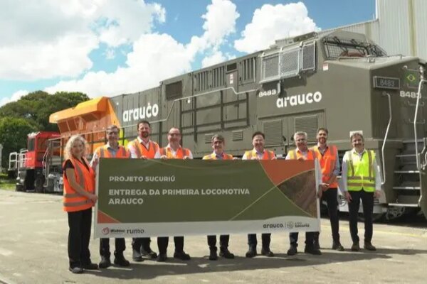 Arauco avança na estrutura logística do Projeto Sucuriú com recebimento das primeiras locomotivas da Wabtec