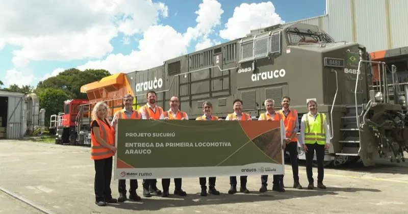 Arauco avança na estrutura logística do Projeto Sucuriú com recebimento das primeiras locomotivas da Wabtec