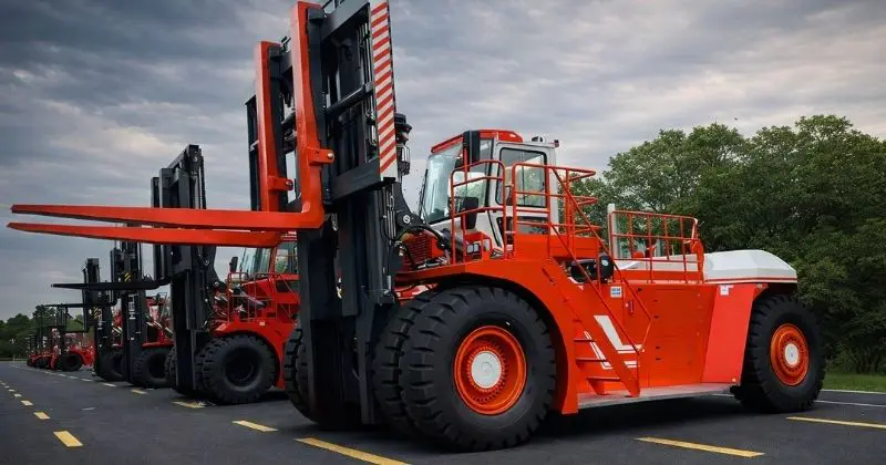 Brasil recebe primeira empilhadeira 70 toneladas para reforçar movimentação de cargas em portos e indústrias