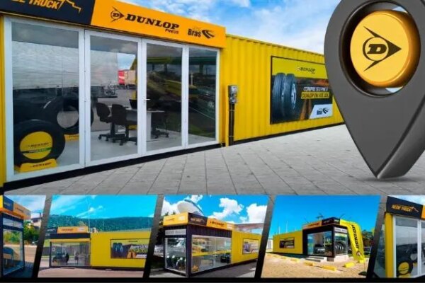 Lojas containers Dunlop avançam nas rodovias e ampliam atendimento ao caminhoneiro