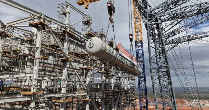 Arauco instala equipamento de 300 toneladas na maior caldeira de recuperação do mundo em fábrica de celulose no MS