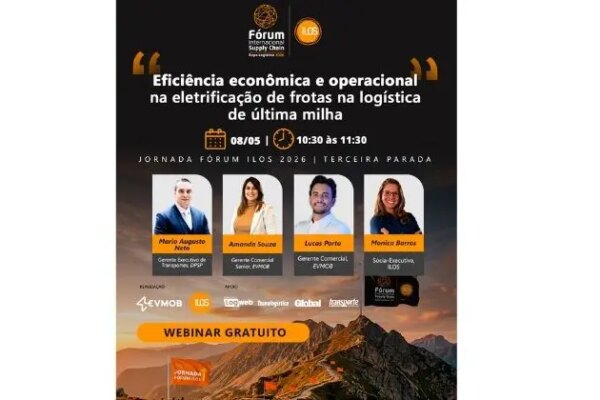 Terceira Parada Fórum ILOS 2026 discutirá a "Eficiência econômica e operacional na eletrificação de frotas na logística de última milha"