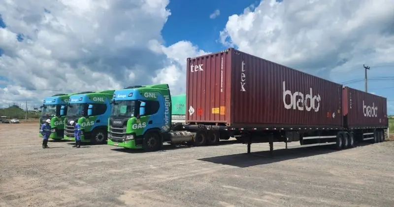 Brado Logística avança na descarbonização do TR com uso de GNL no Maranhão
