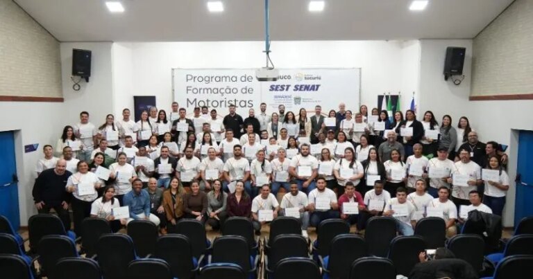 Arauco conclui primeira turma de formação de motoristas para o Projeto Sucuriú em Mato Grosso do Sul