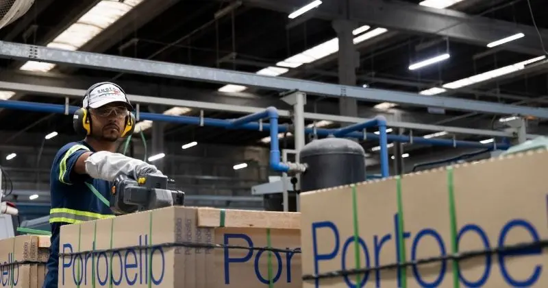 Economia circular na logística permite à Cerâmica Portobello evitar 848 toneladas de resíduos