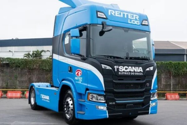 Primeiro Scania elétrico do Brasil é da Reiter Log. A aquisição faz parte da estratégia de logística verde da empresa