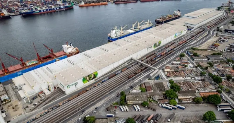 Terminal da Eldorado Brasil no Porto de Santos supera 2,3 milhões de toneladas de celulose embarcadas
